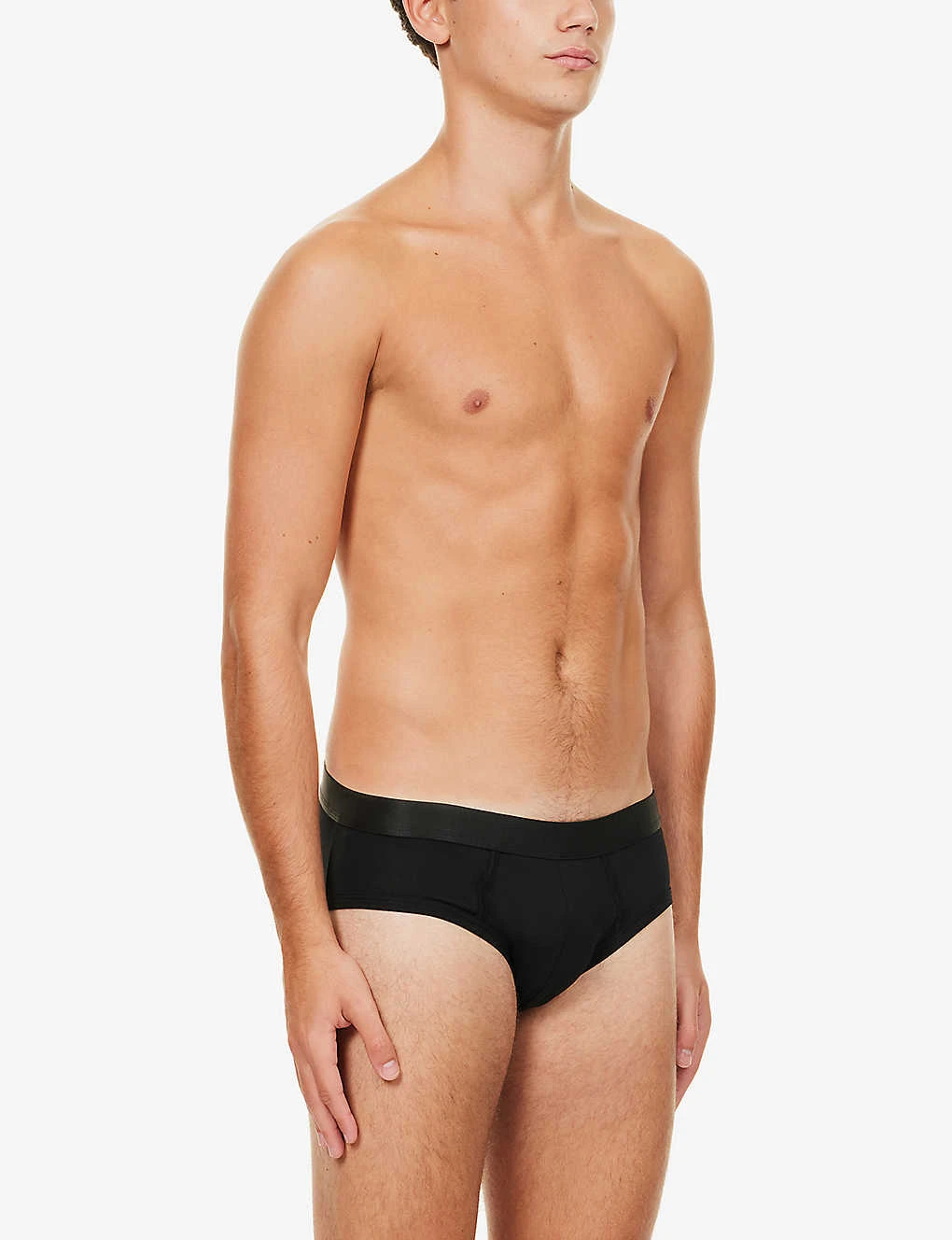 Branded-waistband Stretch-jersey Briefs 4 Branded-waistband Stretch-jersey Briefs - Image 2