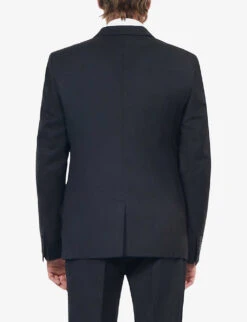THE KOOPLES Single-breasted Slim-fit Wool Suit Jacket -Gentlemen Style Shop R03989378 BLA01 ALT03