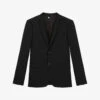 THE KOOPLES Single-breasted Slim-fit Wool Suit Jacket -Gentlemen Style Shop R03989378 BLA01 M