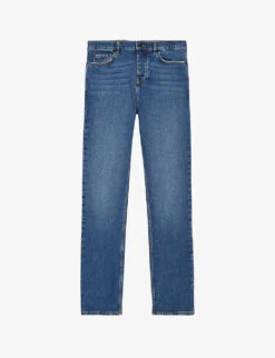 THE KOOPLES Slim-fit Faded Stretch-denim Jeans