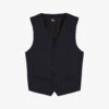 THE KOOPLES Tailored V-neck Wool Waistcoat -Gentlemen Style Shop R03989427 NAV03 M