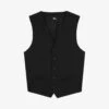THE KOOPLES Darted-front Slim-fit Wool Waistcoat -Gentlemen Style Shop R03989428 BLA01 M