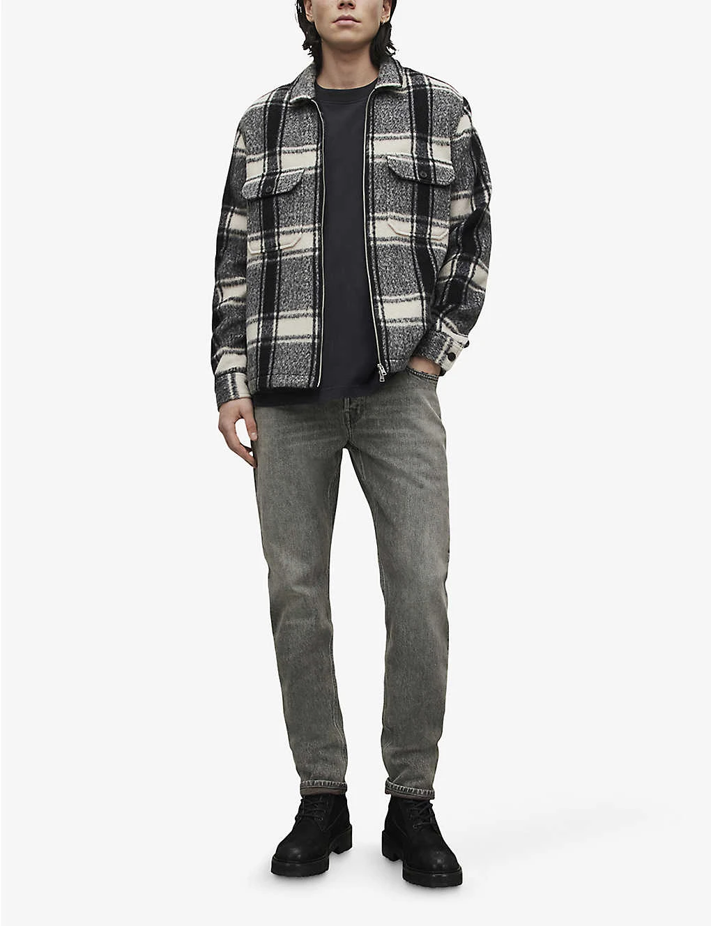AllSaints Rex Faded Slim-fit Stretch-denim Jeans 4 AllSaints Rex Faded Slim-fit Stretch-denim Jeans - Image 2