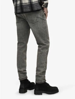AllSaints Rex Faded Slim-fit Stretch-denim Jeans 11 AllSaints Rex Faded Slim-fit Stretch-denim Jeans -Gentlemen Style Shop R04002395 HEAVYWASHEDB ALT03