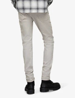AllSaints Rex Slim-fit Recycled Cotton-blend Jeans -Gentlemen Style Shop R04002397 COOLGREY ALT03