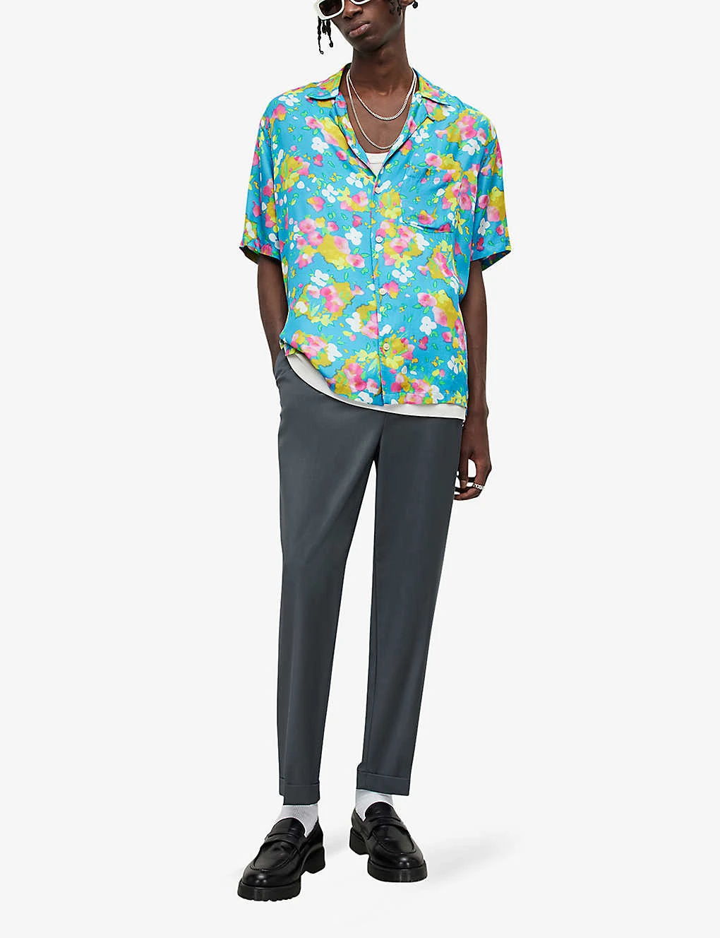 AllSaints Marino Floral-print Woven Shirt 4 AllSaints Marino Floral-print Woven Shirt - Image 2