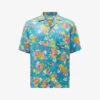 AllSaints Marino Floral-print Woven Shirt -Gentlemen Style Shop R04008730 LIGHTBLUE M