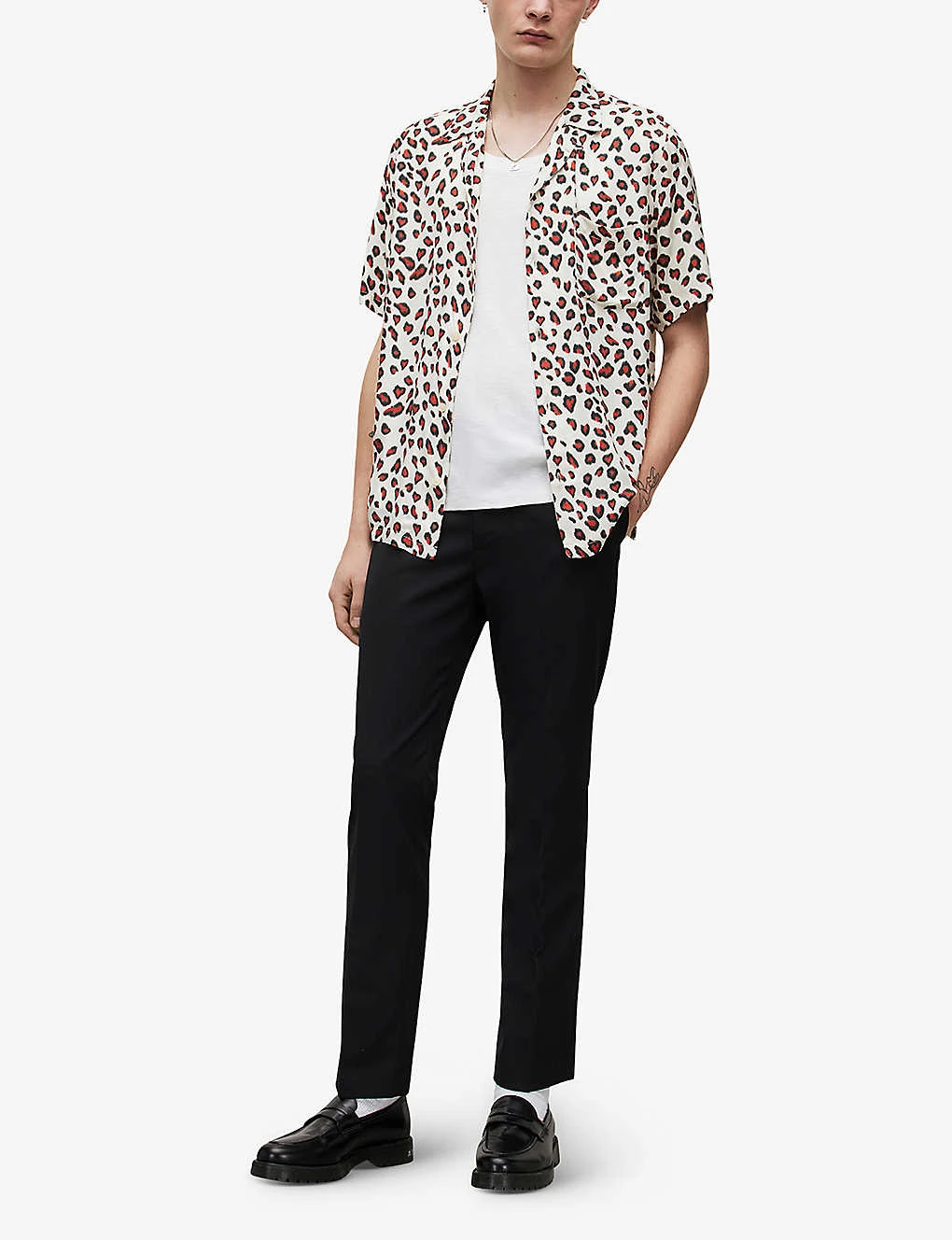 AllSaints Romantik Leopard-print Woven Shirt 4 AllSaints Romantik Leopard-print Woven Shirt - Image 2