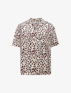 AllSaints Romantik Leopard-print Woven Shirt