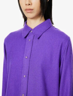 Unisex Amethyst Cashmere Shirt -Gentlemen Style Shop R04064945 FA5PURPLEMID ALT04