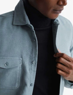 Reiss Miami Regular-fit Brushed Cotton Shirt -Gentlemen Style Shop R04068109 DUCKEGG ALT04