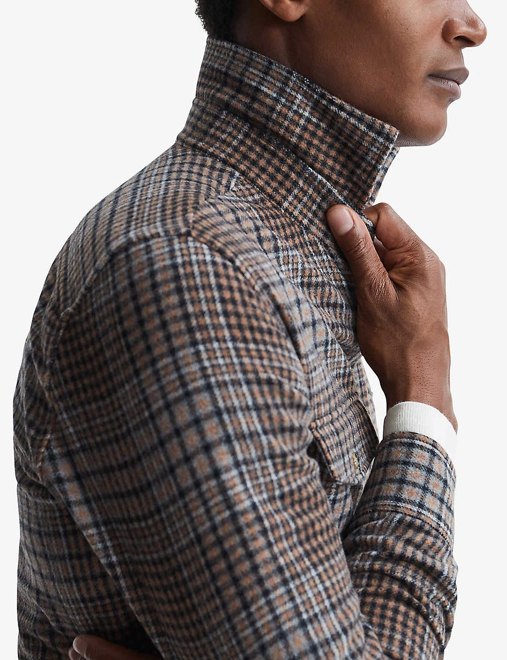 Reiss Marley Brushed Wool-blend Shirt 7 Reiss Marley Brushed Wool-blend Shirt - Image 5