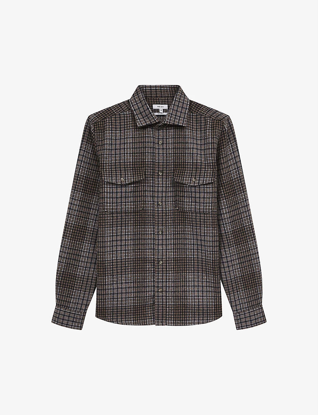 Reiss Marley Brushed Wool-blend Shirt 3 Reiss Marley Brushed Wool-blend Shirt