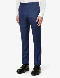 PAUL SMITH Birdseye-pattern Soho-fit Wool Suit -Gentlemen Style Shop R04069871 INKYBLUE ALT07