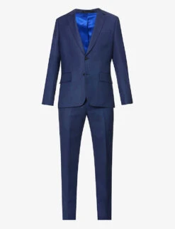 PAUL SMITH Birdseye-pattern Soho-fit Wool Suit