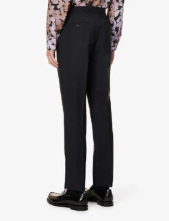 PAUL SMITH Single-breasted Notched-lapels Regular-fit Wool-blend Suit -Gentlemen Style Shop R04069912 NAVY ALT07