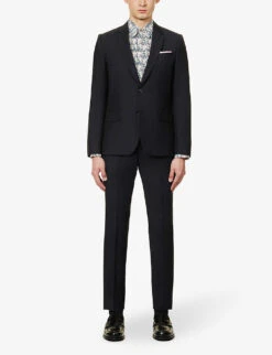 PAUL SMITH Soho-fit Wool And Mohair-blend Suit -Gentlemen Style Shop R04069913 VERYDARKNAVY ALT02