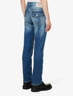 True Religion Ricky Distressed Straight-fit Stretch-denim Jeans -Gentlemen Style Shop R04070606 MEDIUMDISRUPTION ALT03