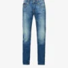True Religion Ricky Distressed Straight-fit Stretch-denim Jeans -Gentlemen Style Shop R04070606 MEDIUMDISRUPTION M