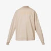 Fear Of God Eternal Brand-print Long-sleeved Oversized-fit Cotton-jersey T-shirt 1 Fear Of God Eternal Brand-print Long-sleeved Oversized-fit Cotton-jersey T-shirt -Gentlemen Style Shop R04075966 DUSTYBEIGE M