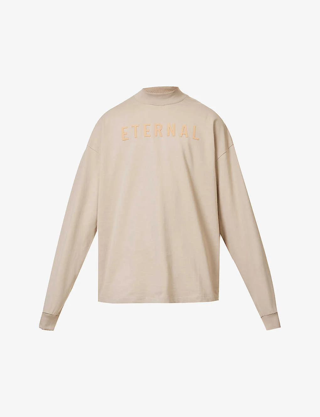 Fear Of God Eternal Brand-print Long-sleeved Oversized-fit Cotton-jersey T-shirt 3 Fear Of God Eternal Brand-print Long-sleeved Oversized-fit Cotton-jersey T-shirt