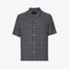 AllSaints Talaia Checked Relaxed-fit Cotton Shirt -Gentlemen Style Shop R04080272 STILLBLUE M