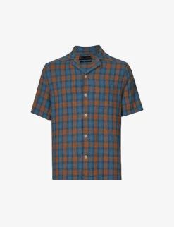 AllSaints Talaia Checked Relaxed-fit Cotton Shirt