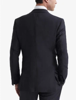 Reiss Poker Single-breasted Slim-fit Stretch-wool Blend Suit Jacket -Gentlemen Style Shop R04080295 NAVY ALT03