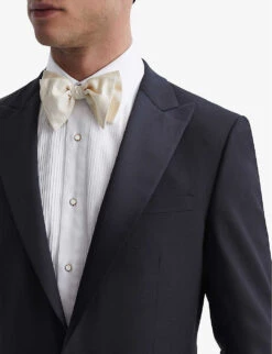 Reiss Poker Single-breasted Slim-fit Stretch-wool Blend Suit Jacket -Gentlemen Style Shop R04080295 NAVY ALT04