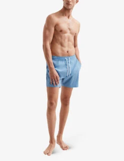 Reiss Beach Elasticated-waist Stretch-woven Swim Shorts -Gentlemen Style Shop R04080318 ROYALBLUE ALT01