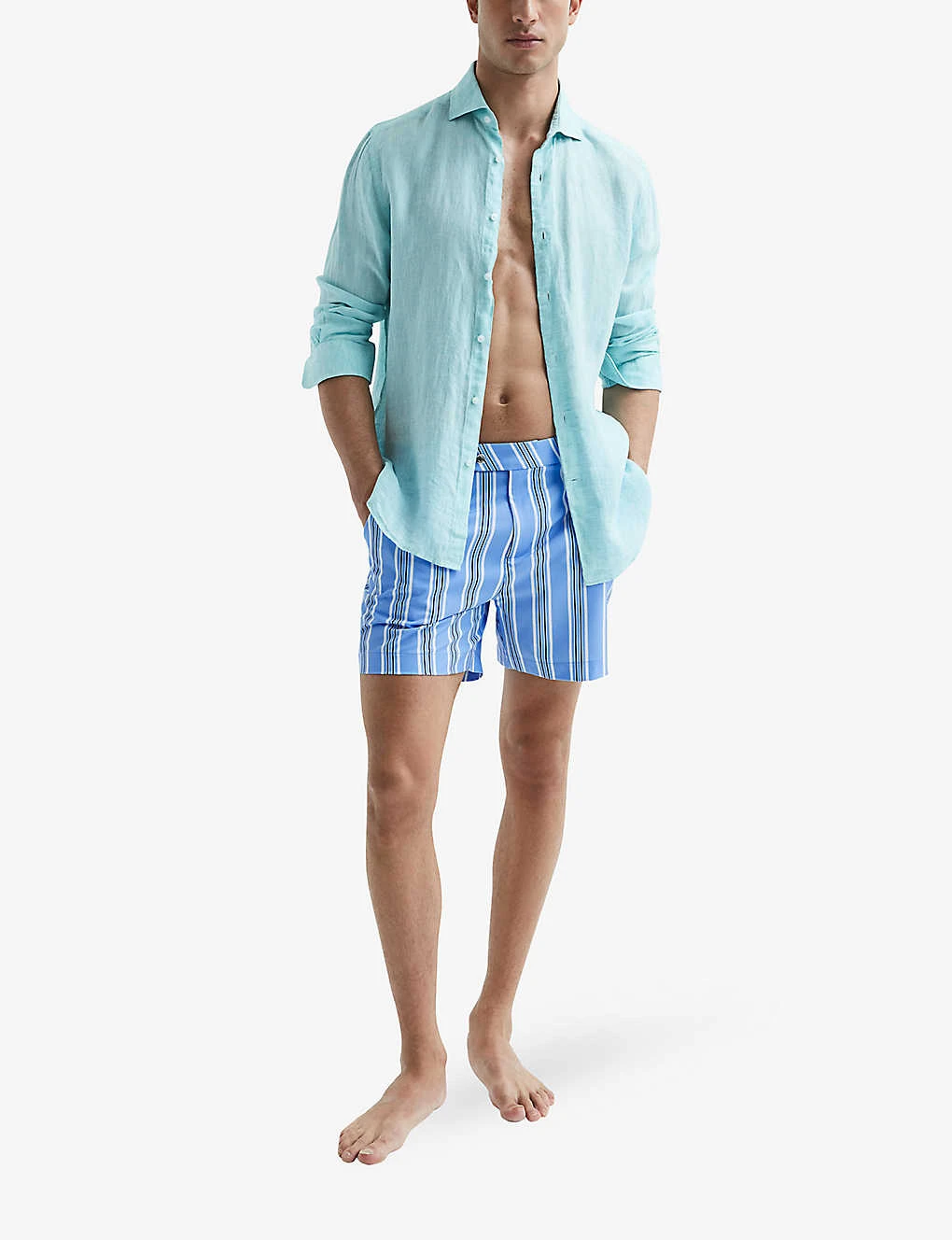 Reiss Palm Recycled Polyester-blend Swim Shorts 4 Reiss Palm Recycled Polyester-blend Swim Shorts - Image 2