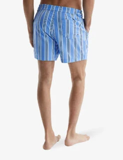Reiss Palm Recycled Polyester-blend Swim Shorts 10 Reiss Palm Recycled Polyester-blend Swim Shorts -Gentlemen Style Shop R04080320 SOFTBLUE ALT03