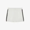 Reiss Jesse Elasticated-waist Side-stripe Stretch-woven Swim Shorts -Gentlemen Style Shop R04080321 WHITE M
