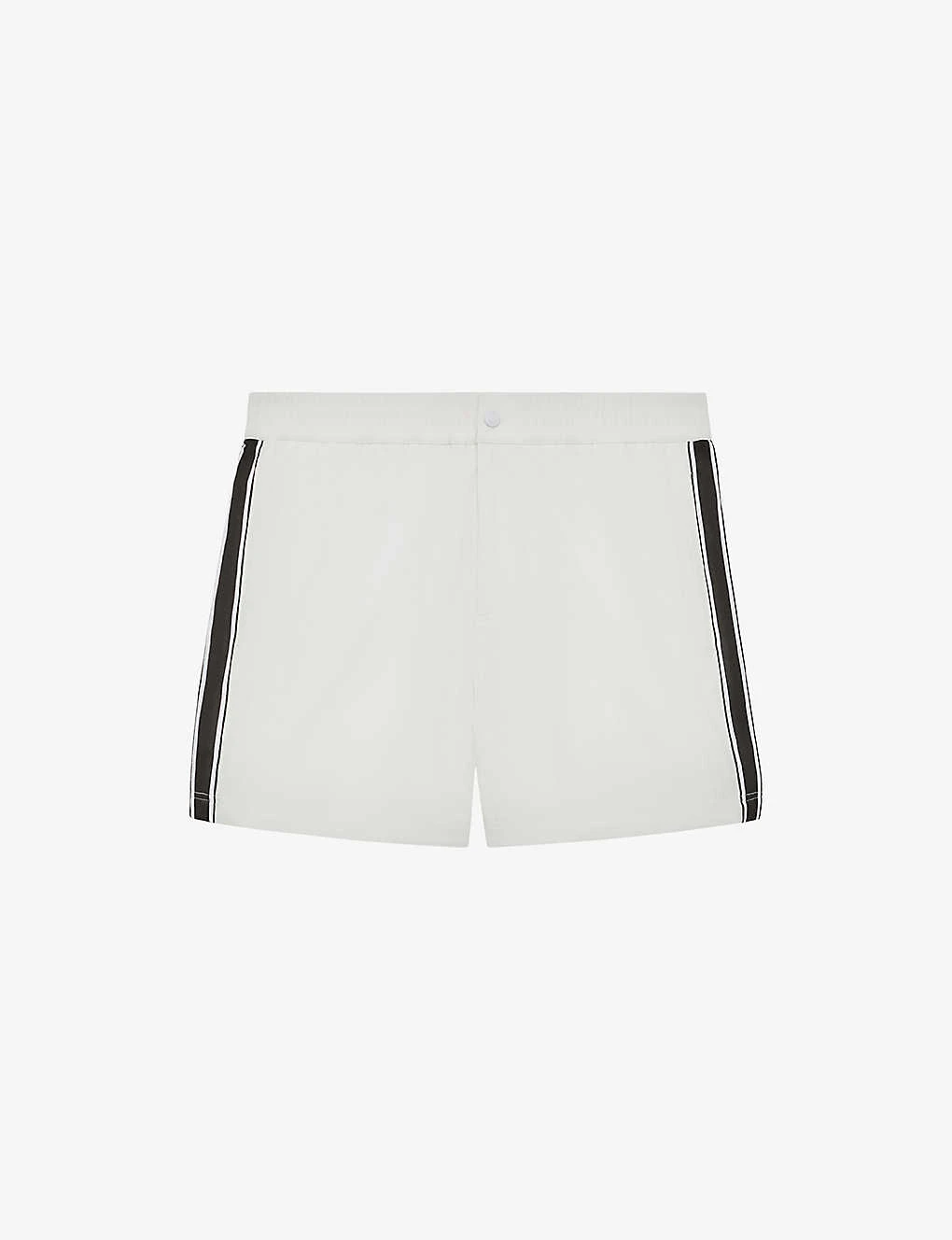 Reiss Jesse Elasticated-waist Side-stripe Stretch-woven Swim Shorts 3 Reiss Jesse Elasticated-waist Side-stripe Stretch-woven Swim Shorts