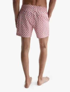 Reiss Florida Recycled Polyester-blend Swim Shorts -Gentlemen Style Shop R04080322 RUST ALT03