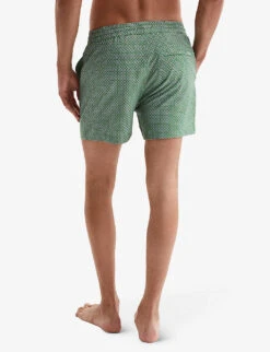Reiss Chain Geometric-print Stretch Recycled-polyester Swim Shorts 10 Reiss Chain Geometric-print Stretch Recycled-polyester Swim Shorts -Gentlemen Style Shop R04080324 BRIGHTGREENWH ALT03