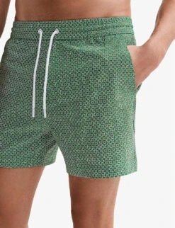 Reiss Chain Geometric-print Stretch Recycled-polyester Swim Shorts 11 Reiss Chain Geometric-print Stretch Recycled-polyester Swim Shorts -Gentlemen Style Shop R04080324 BRIGHTGREENWH ALT04