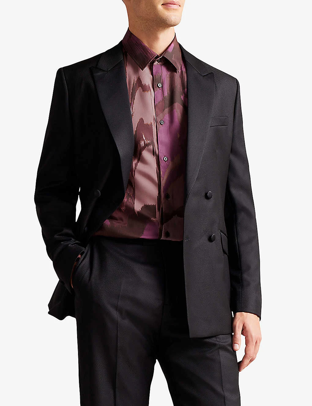 Ted Baker Mordun Abstract-print Lyocell Shirt 5 Ted Baker Mordun Abstract-print Lyocell Shirt - Image 3