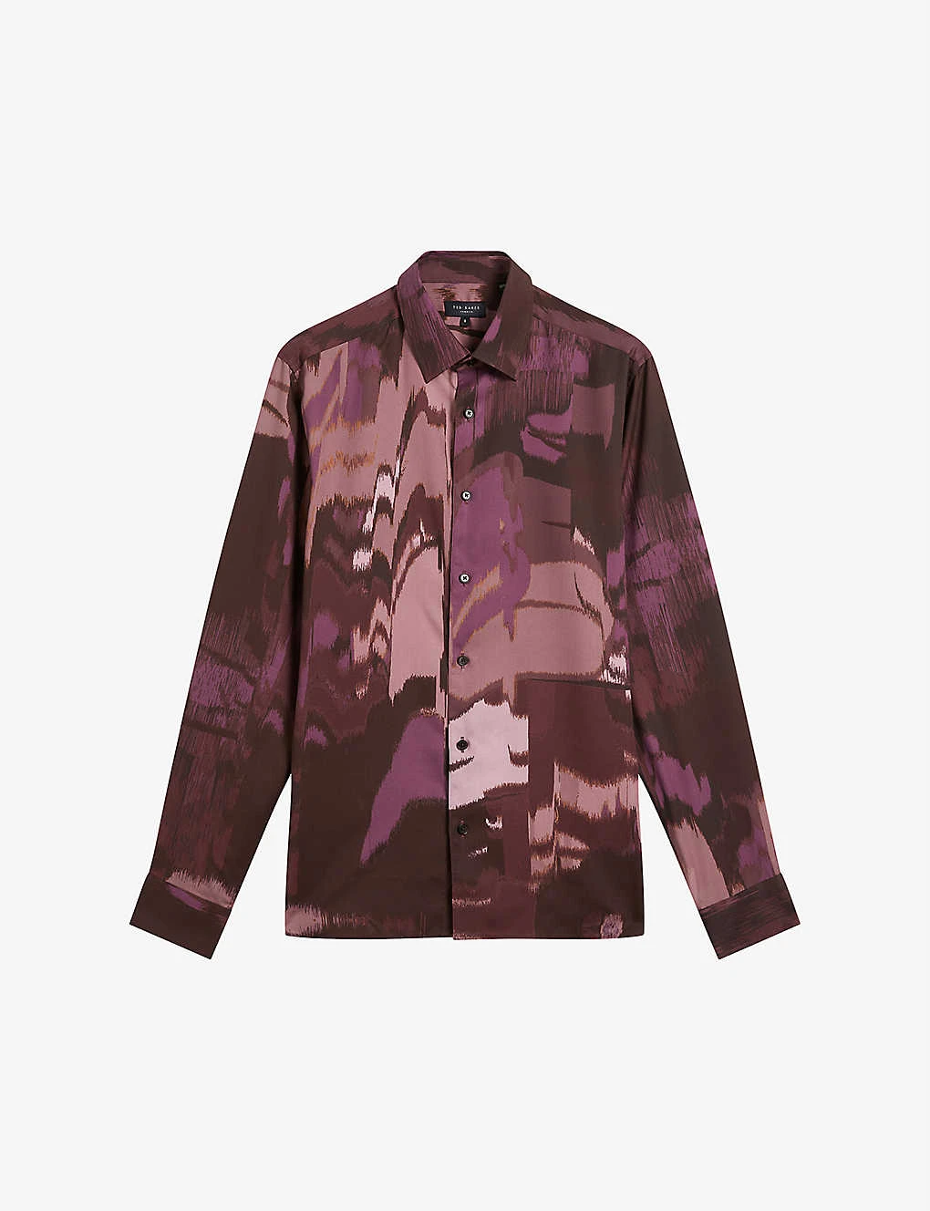 Ted Baker Mordun Abstract-print Lyocell Shirt 3 Ted Baker Mordun Abstract-print Lyocell Shirt