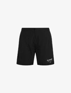AllSaints Logo-print Swim Shorts