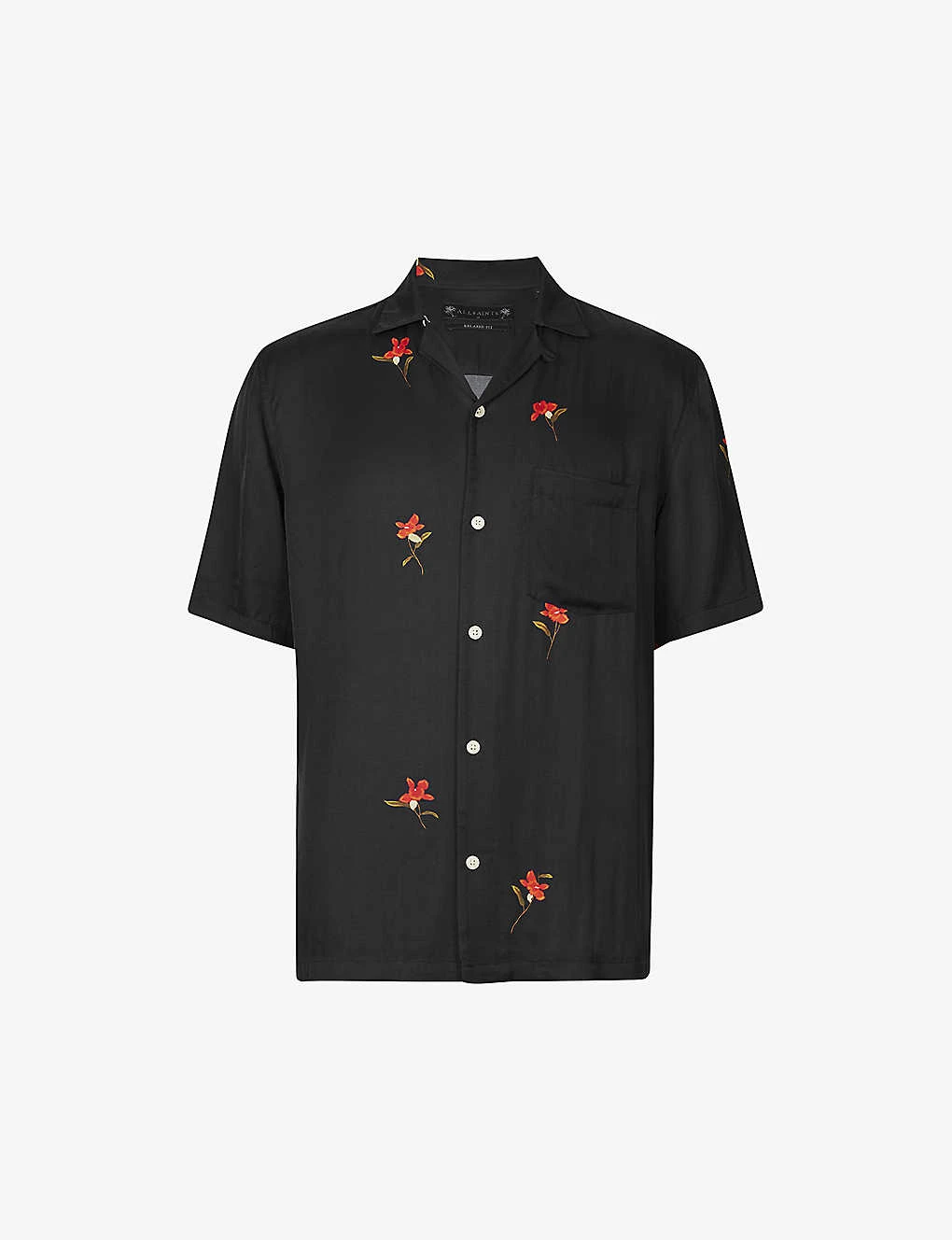 AllSaints Eivissa Floral-print Camp-collar Woven Shirt 3 AllSaints Eivissa Floral-print Camp-collar Woven Shirt