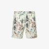 AllSaints Tagise Tiger-print Recycled-polyamide Swim Shorts