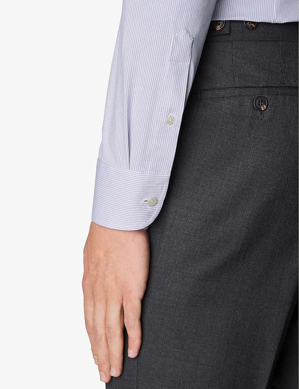 ETON Business Micro-dot Slim-fit Stretch-jersey Shirt 7 ETON Business Micro-dot Slim-fit Stretch-jersey Shirt - Image 5