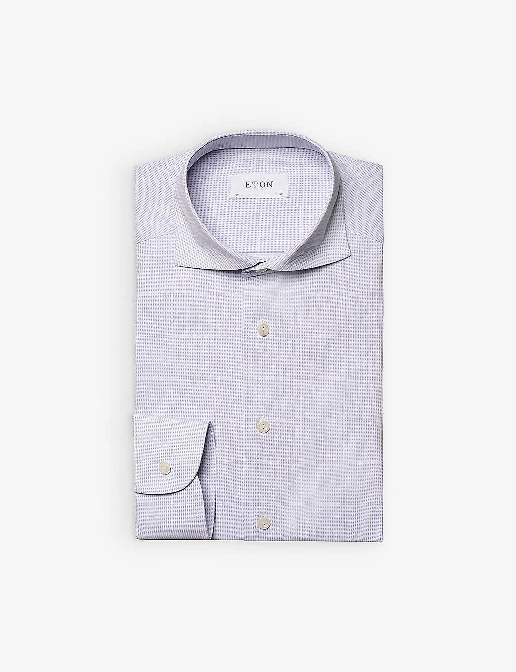 ETON Business Micro-dot Slim-fit Stretch-jersey Shirt 8 ETON Business Micro-dot Slim-fit Stretch-jersey Shirt - Image 6