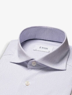 ETON Business Micro-dot Slim-fit Stretch-jersey Shirt 15 ETON Business Micro-dot Slim-fit Stretch-jersey Shirt -Gentlemen Style Shop R04082117 LIGHTPURPLE ALT06