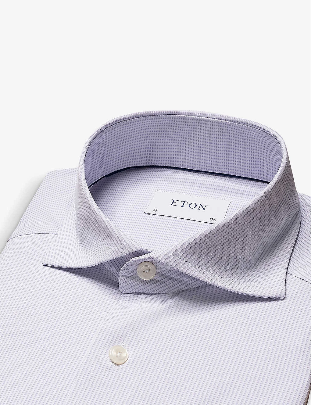 ETON Business Micro-dot Slim-fit Stretch-jersey Shirt 9 ETON Business Micro-dot Slim-fit Stretch-jersey Shirt - Image 7