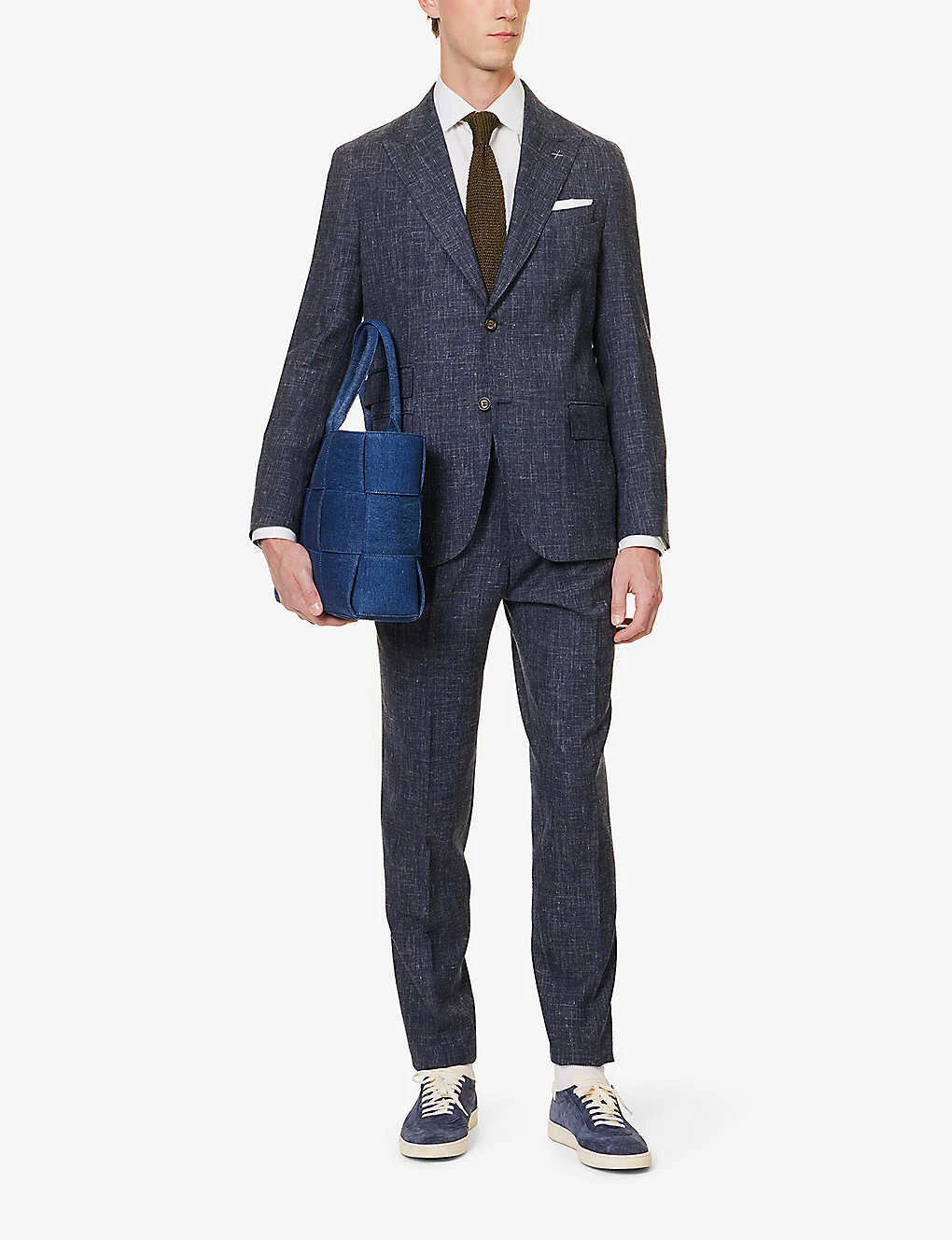 ELEVENTY Single-breasted Wool, Silk And Linen-blend Suit 4 ELEVENTY Single-breasted Wool, Silk And Linen-blend Suit - Image 2