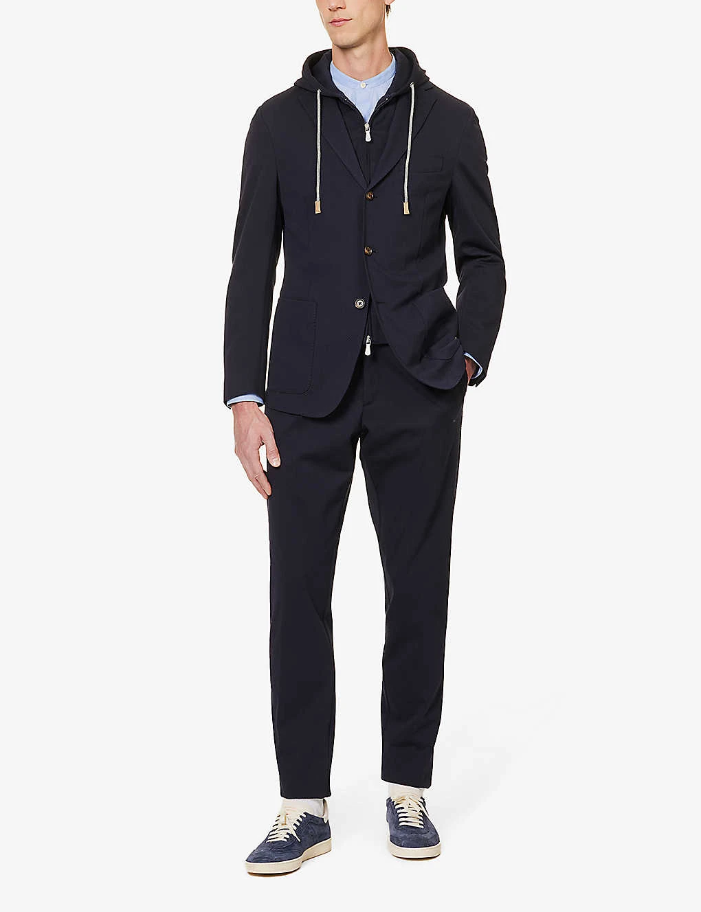 ELEVENTY Regular-fit Hooded Cotton-blend Suit 4 ELEVENTY Regular-fit Hooded Cotton-blend Suit - Image 2