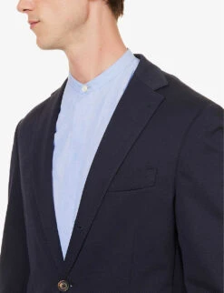 ELEVENTY Regular-fit Hooded Cotton-blend Suit 15 ELEVENTY Regular-fit Hooded Cotton-blend Suit -Gentlemen Style Shop R04082515 BLUE ALT04
