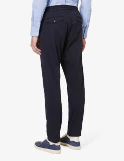 ELEVENTY Regular-fit Hooded Cotton-blend Suit 19 ELEVENTY Regular-fit Hooded Cotton-blend Suit -Gentlemen Style Shop R04082515 BLUE ALT08